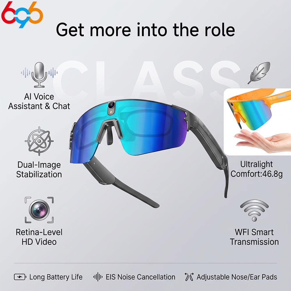 Smart Glasses Lens - AI Slimme Bril HD Anti-Shake Camera