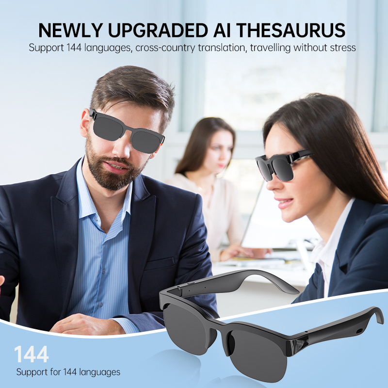 Slimme bril met beengeleiding, - Smart Glasses Lens recensie en prijs