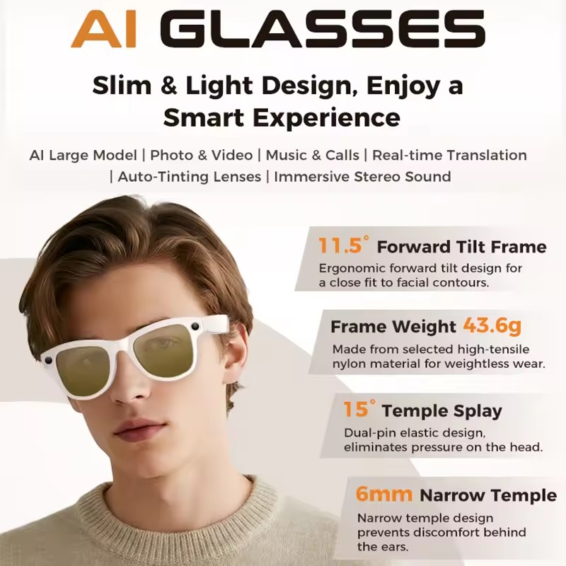 Nieuwe 800W 4k HD Camera Slimm - Smart Glasses Lens recensie en prijs