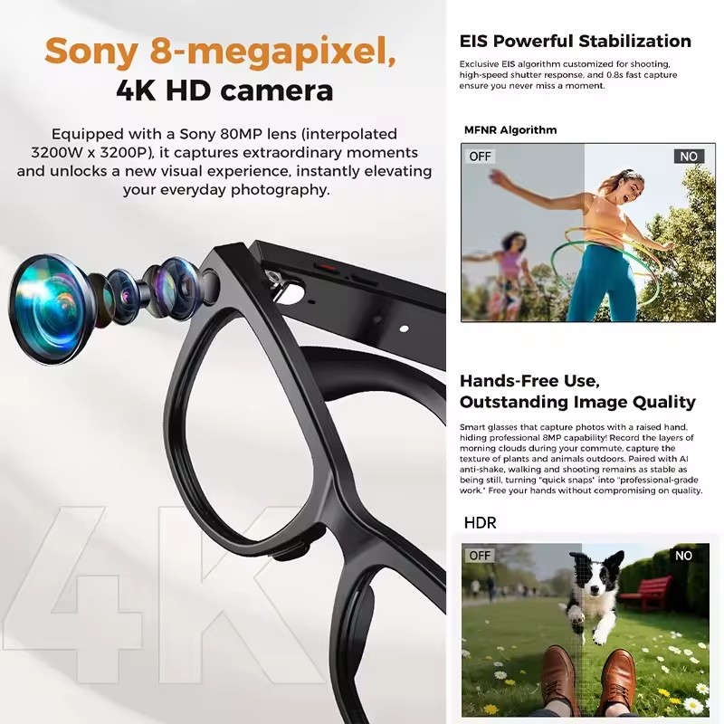 Nieuwe 800W 4k HD Camera Slimm - Smart Glasses Lens recensie en prijs